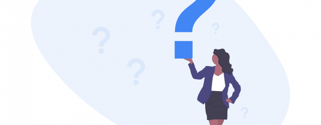 A young woman asking the question what are conference call transcripts