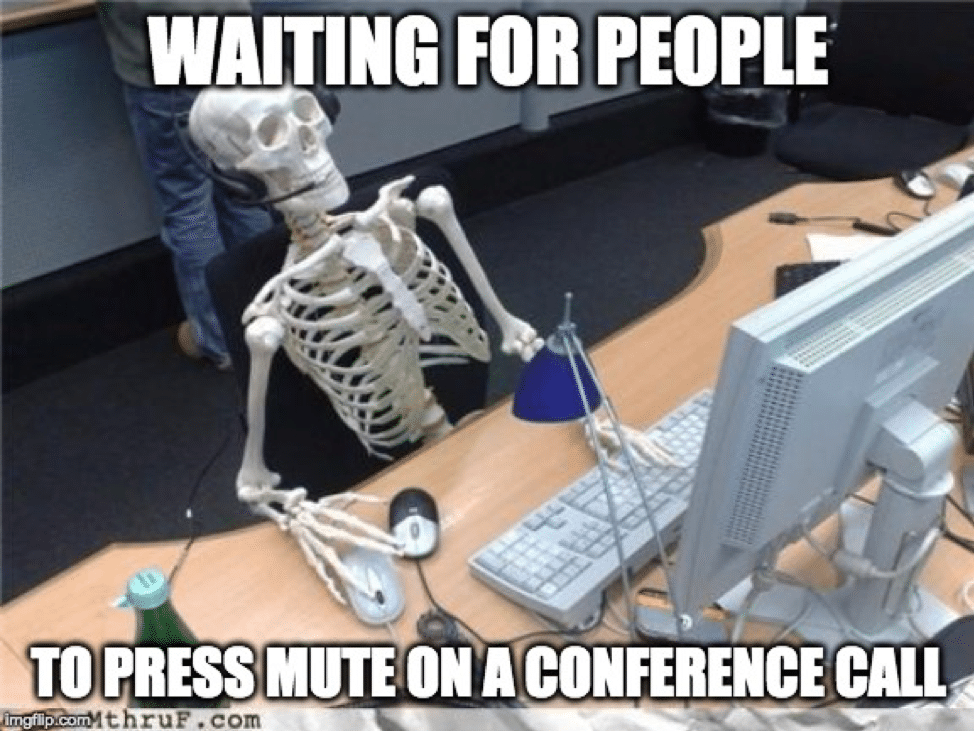 conference call humor muting
